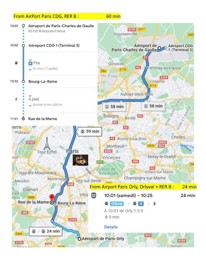 3 Private Rooms Shared Flat In A Villa At Sceaux 600M Rer B Direct To Notre-Dame Екстер'єр фото